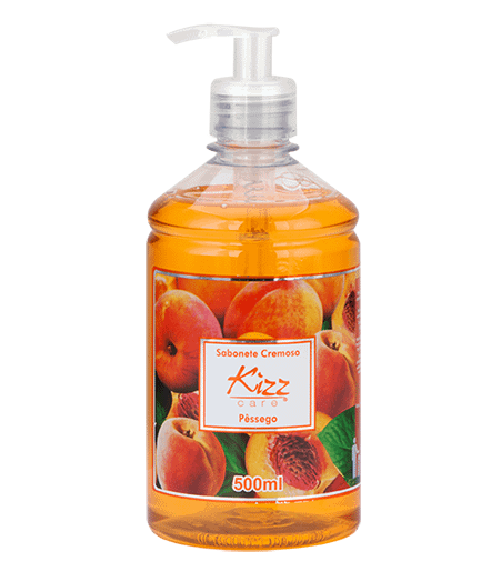 SABONETE CREMOSO KIZZ CARE PÊSSEGO 500ml